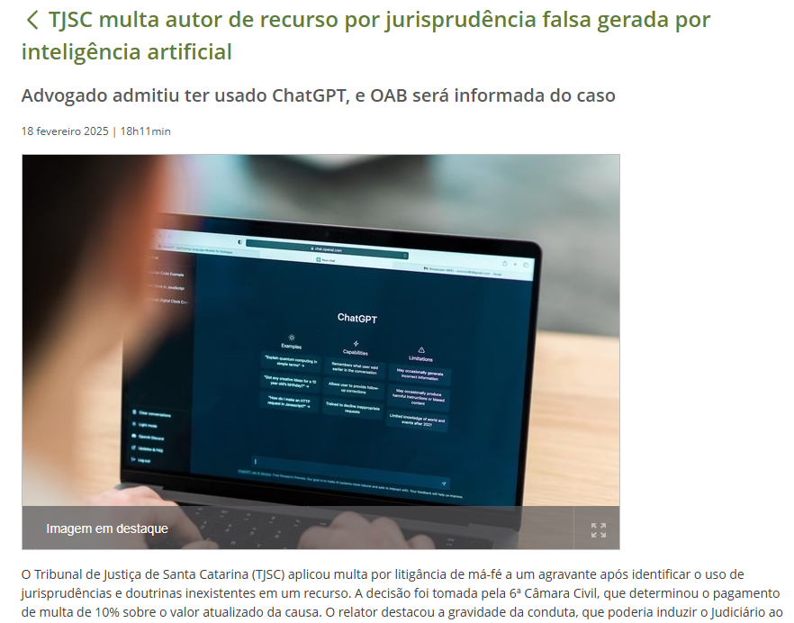 Notícia: Doutrina e Autores Fictícios